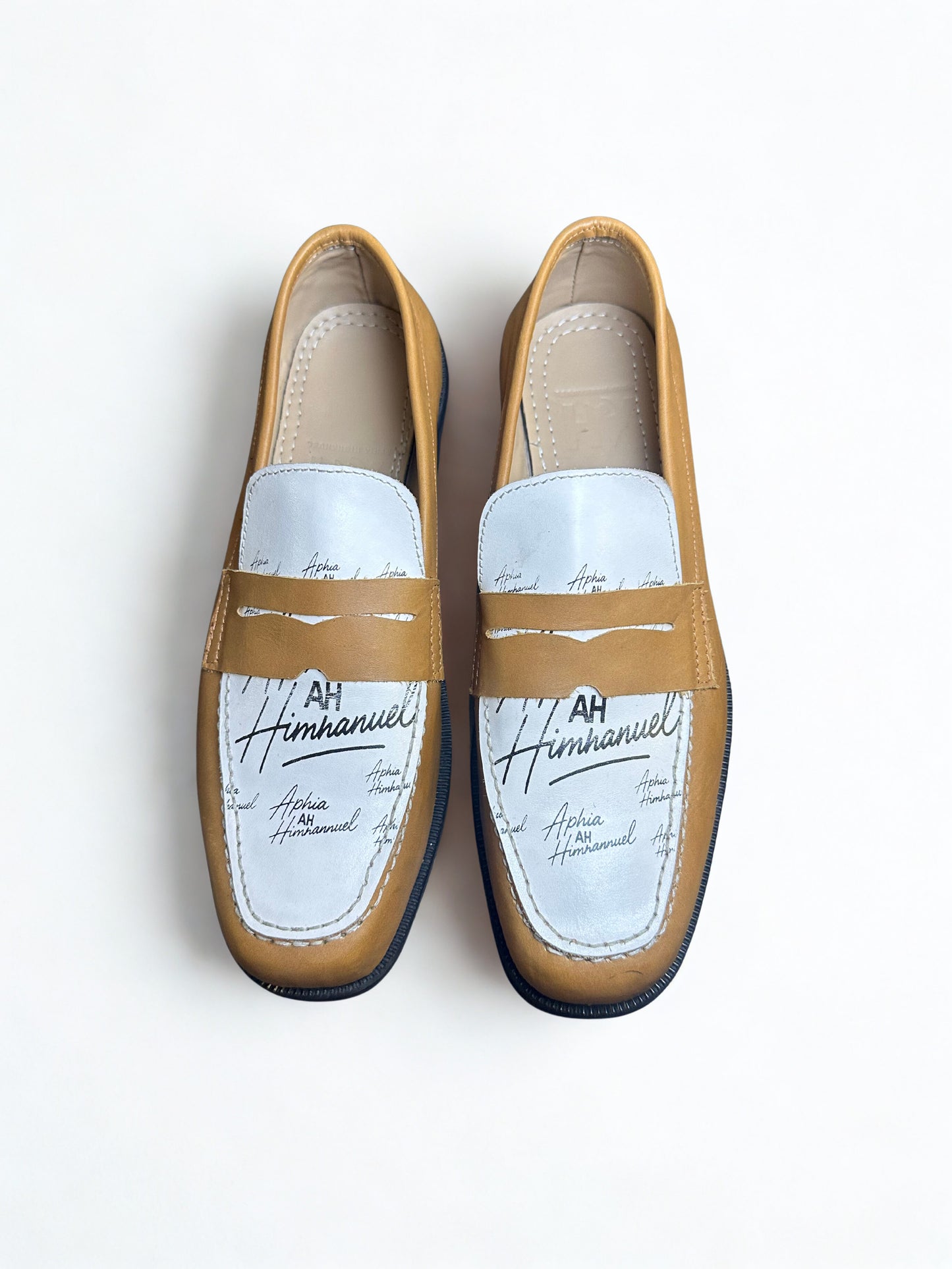 Ari Tan & White Loafers