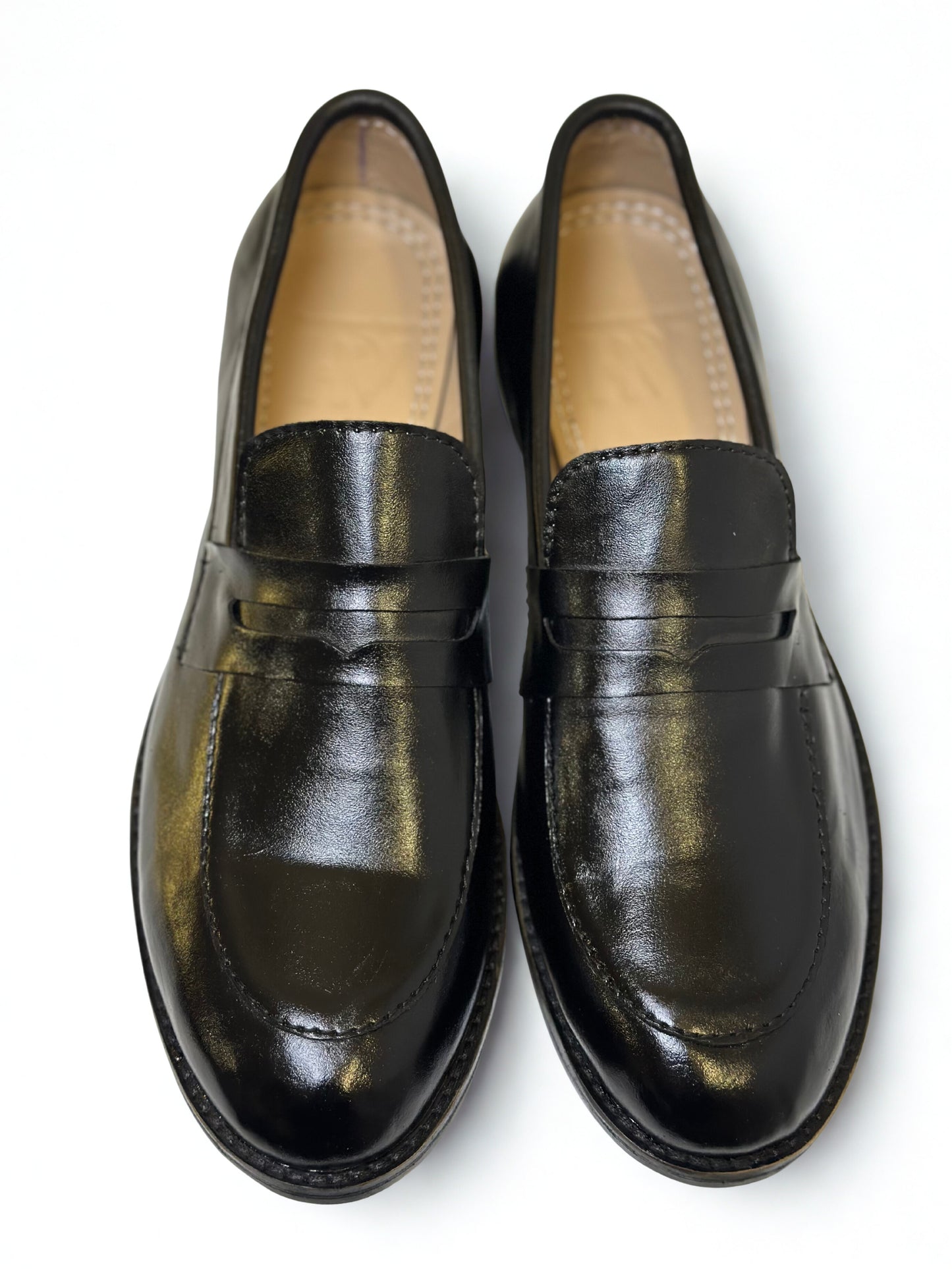 Asha Black Penny Loafers