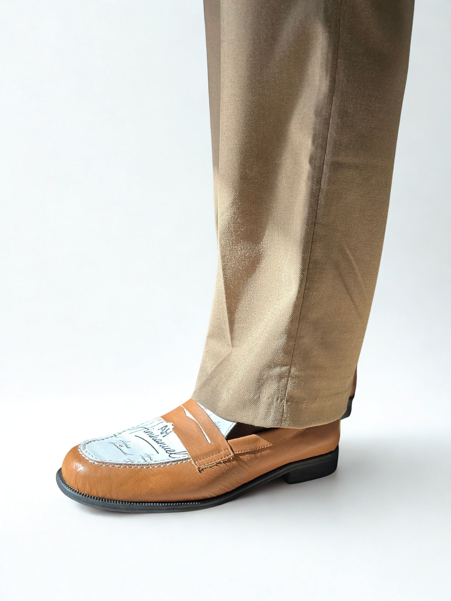 Ari Tan & White Loafers