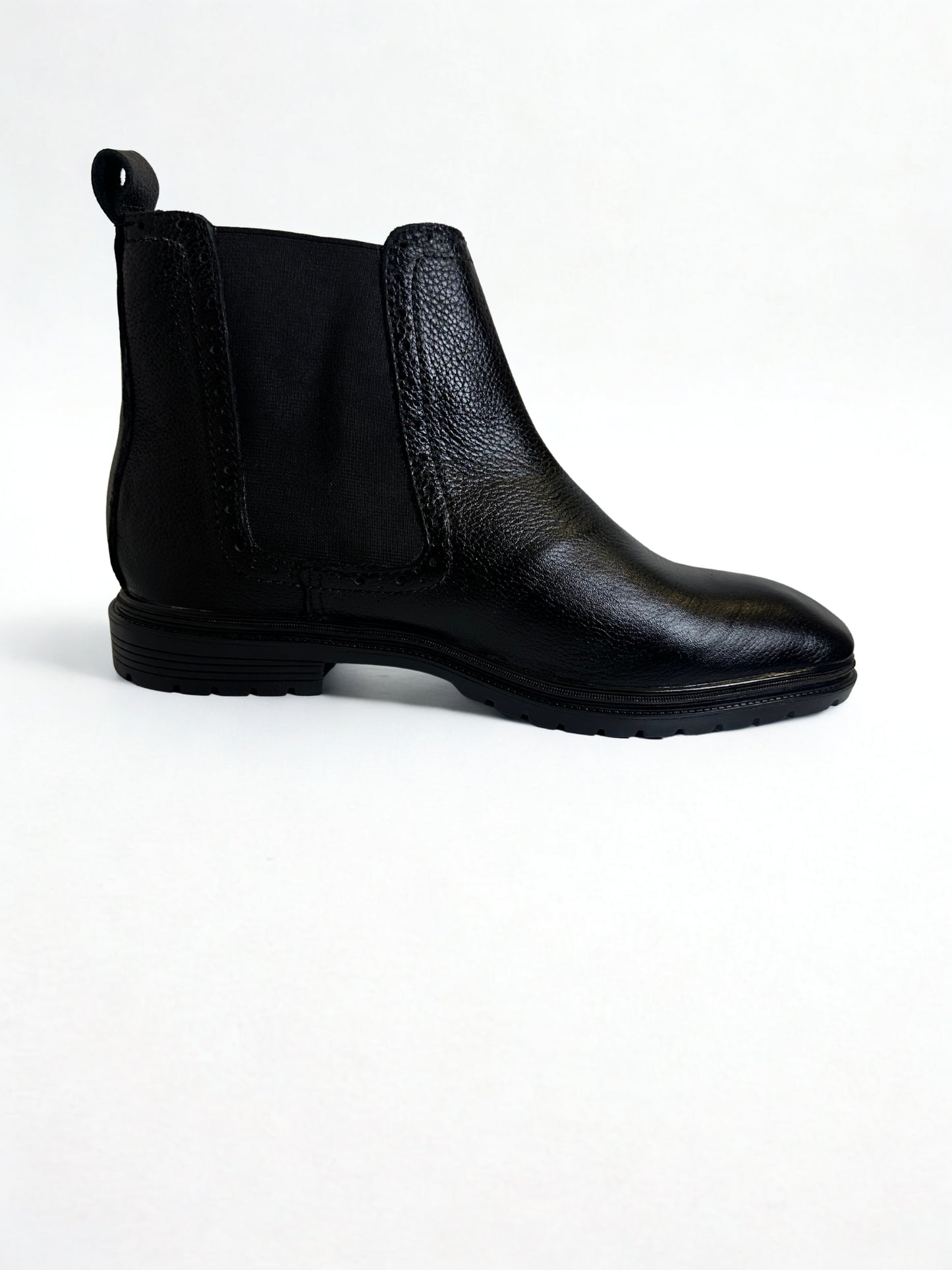 Ben Black Leather Chelsea Boots