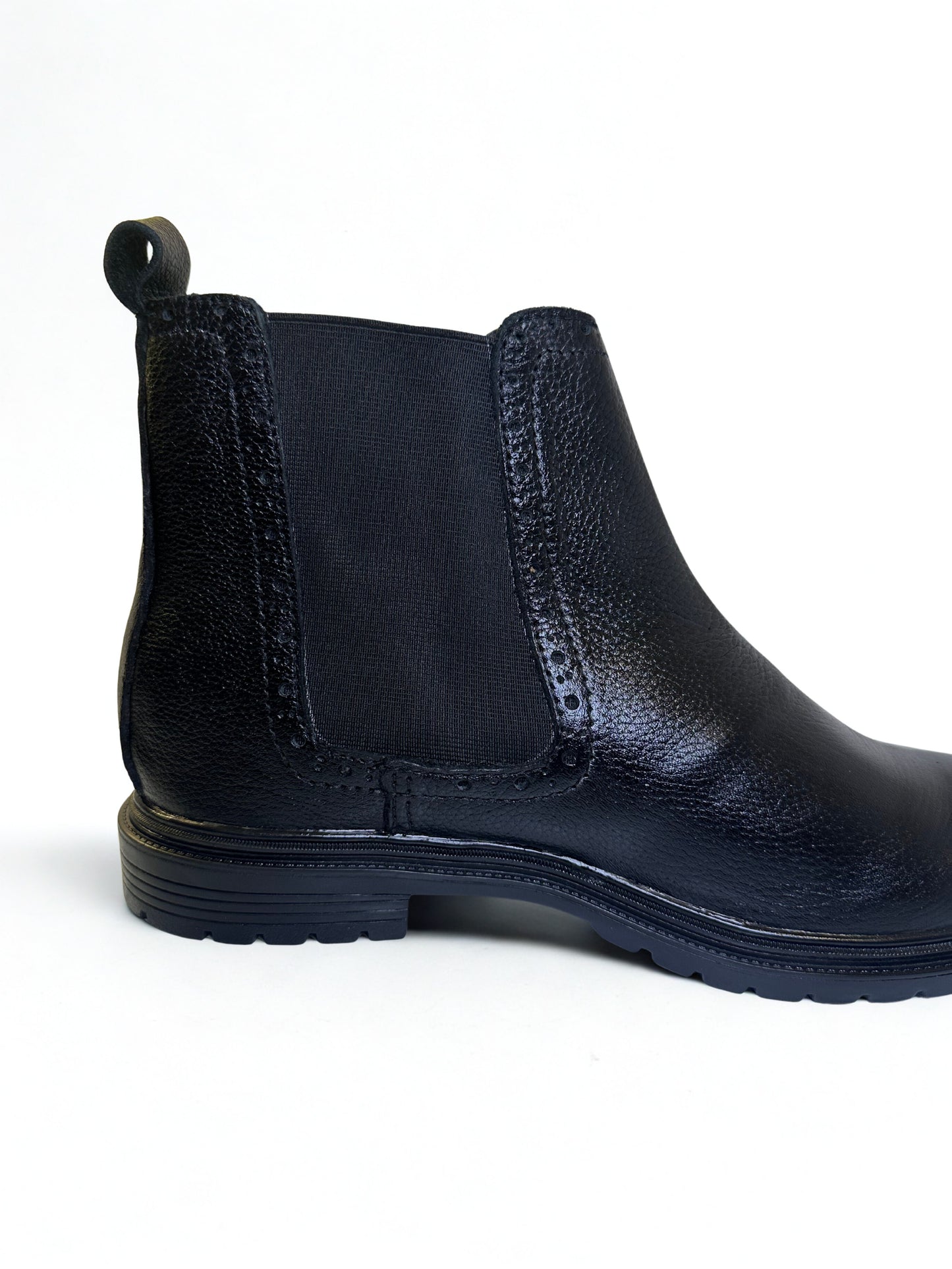 Ben Black Leather Chelsea Boots